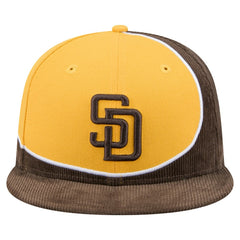 Brown/Gold San Diego Padres New Era Retro Split Corduroy Snapback Hat