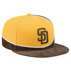 Brown/Gold San Diego Padres New Era Retro Split Corduroy Snapback Hat