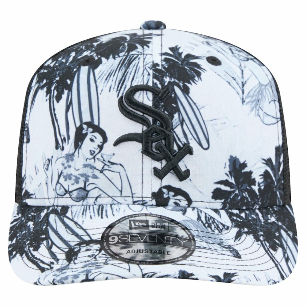 Black Chicago White Sox New Era Hula Trucker 9SEVENTY Adjustable Hat