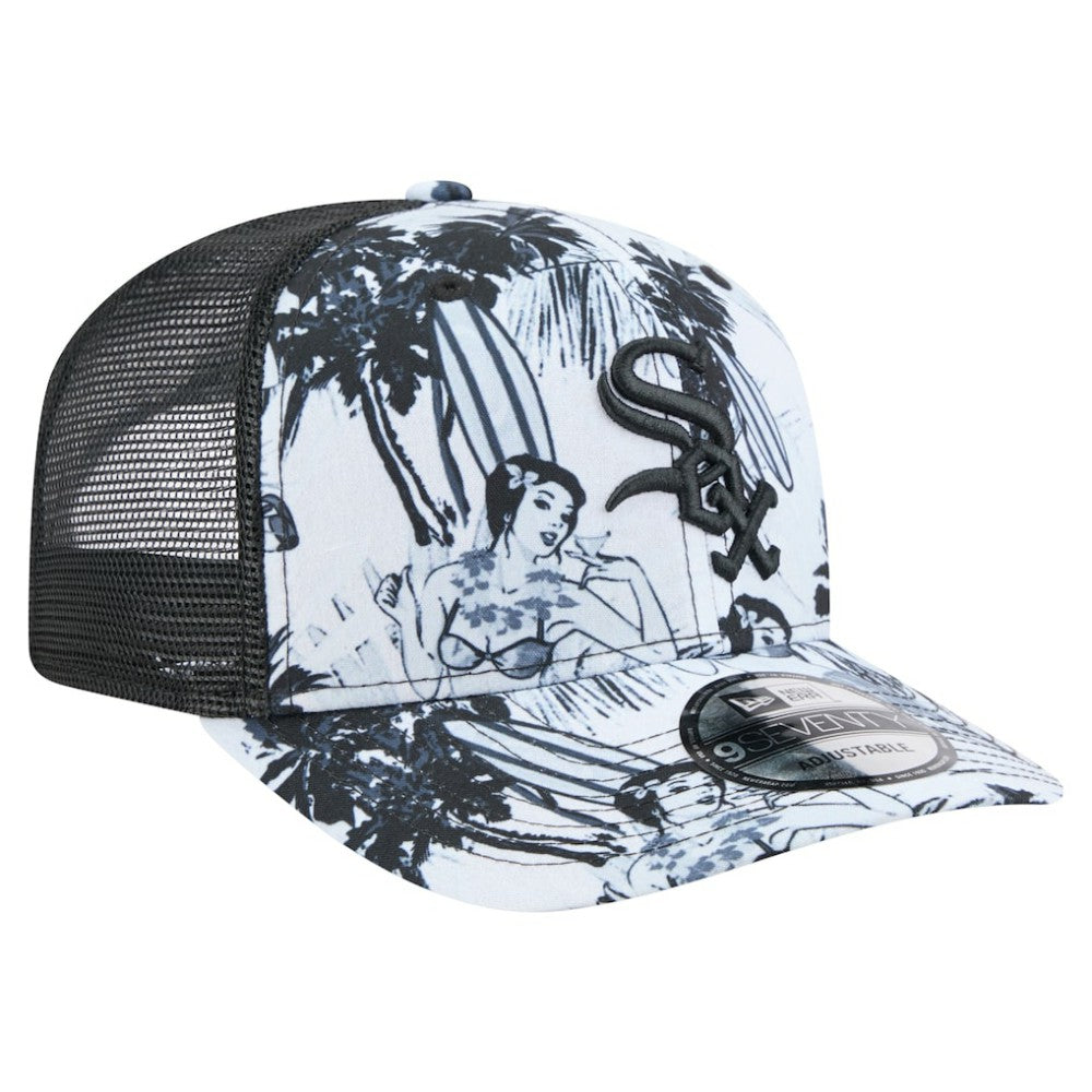 Black Chicago White Sox New Era Hula Trucker 9SEVENTY Adjustable Hat