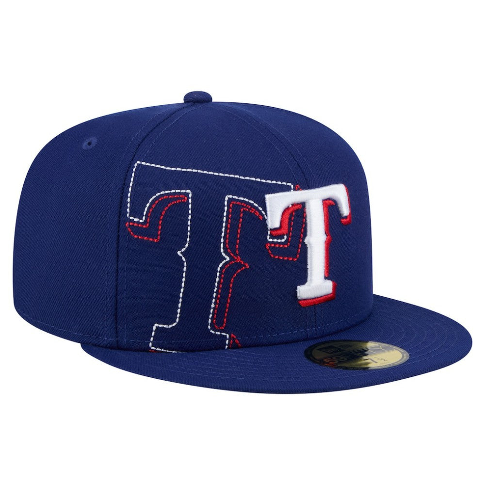Royal Texas Rangers New Era Yarn Stitch 59FIFTY Fitted Hat