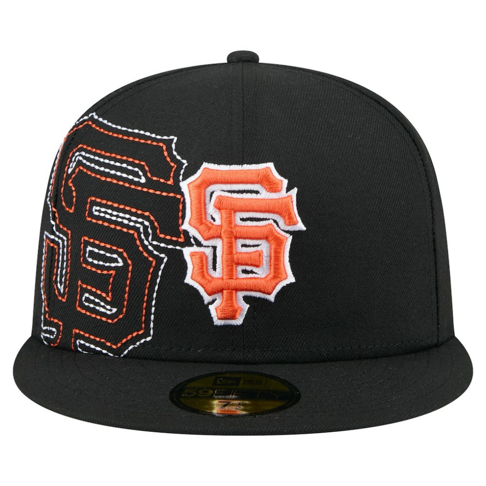 Black San Francisco Giants New Era Yarn Stitch 59FIFTY Fitted Hat