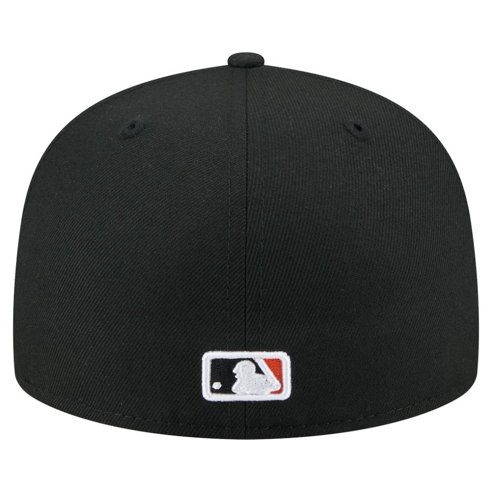 Black San Francisco Giants New Era Yarn Stitch 59FIFTY Fitted Hat