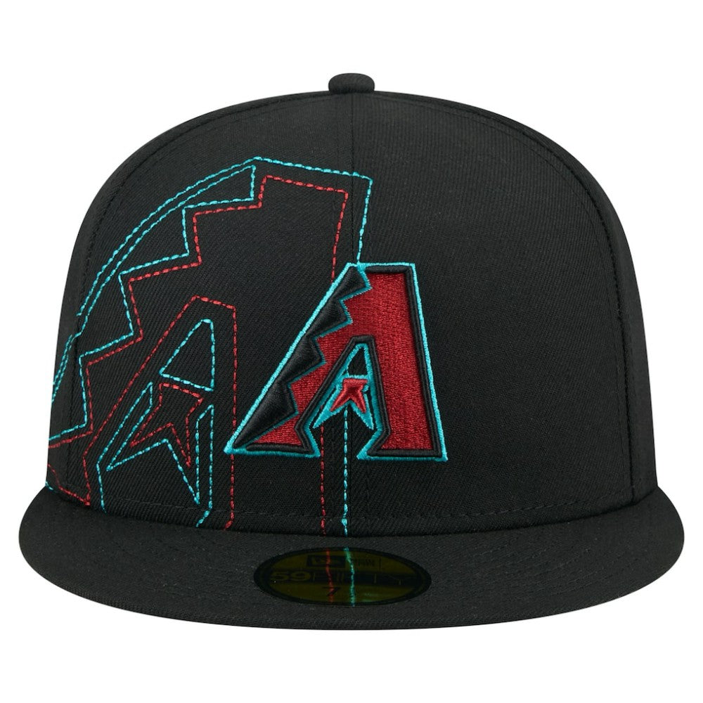 Black Arizona Diamondbacks New Era Yarn Stitch 59FIFTY Fitted Hat