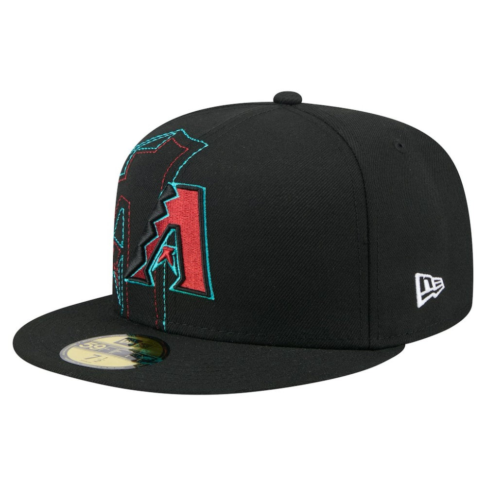 Black Arizona Diamondbacks New Era Yarn Stitch 59FIFTY Fitted Hat