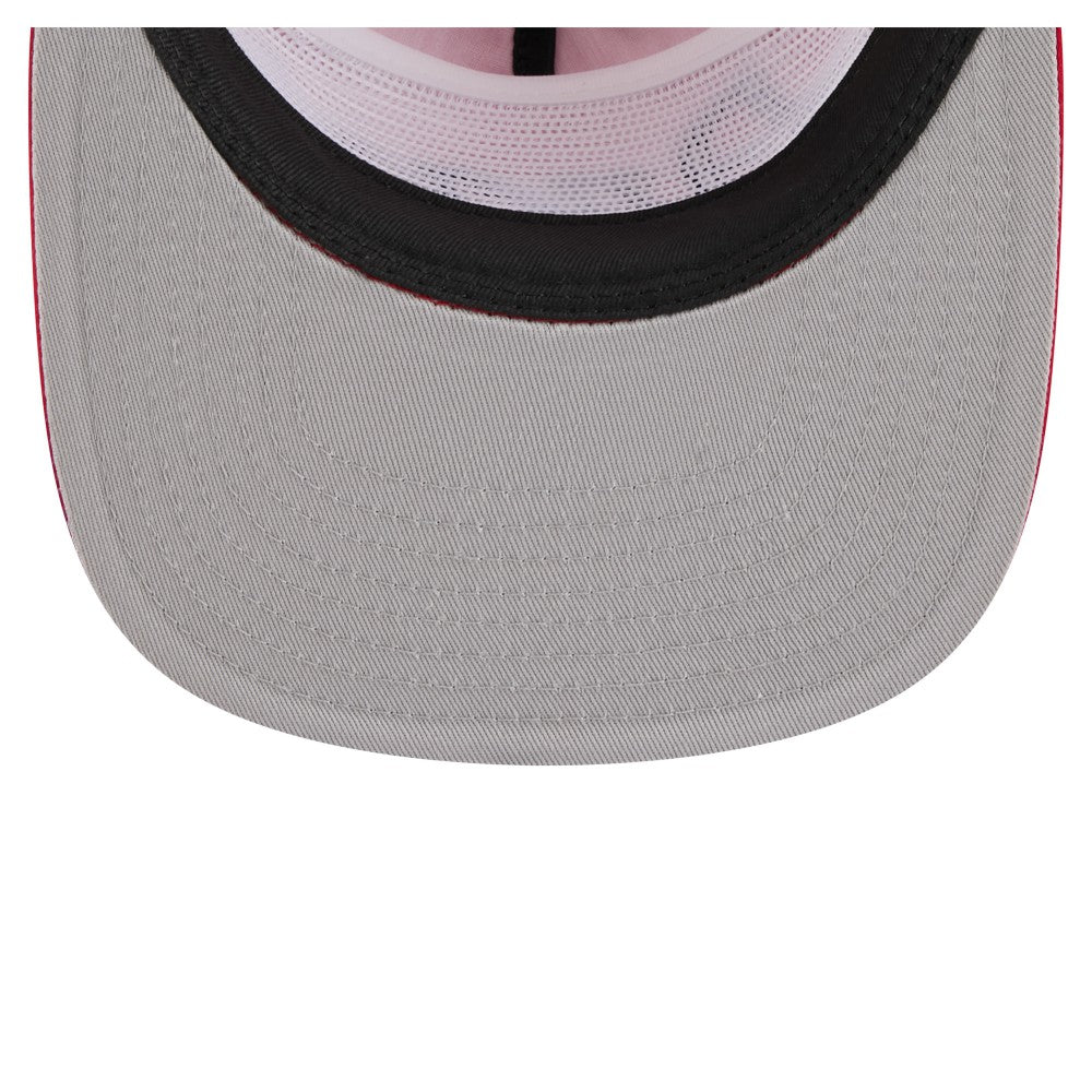 Red Los Angeles Angels New Era Retro Satin Script Golfer Adjustable Hat
