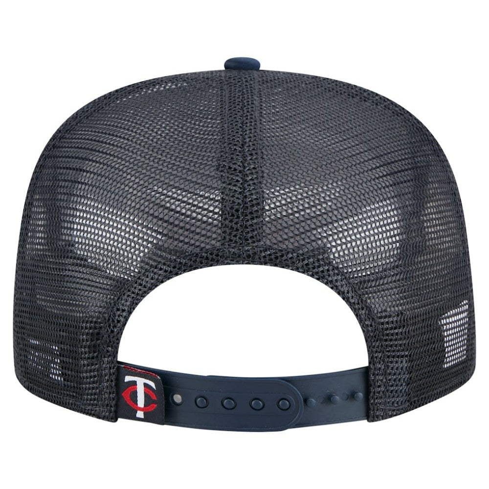 Navy Minnesota Twins New Era Retro Satin Script Golfer Adjustable Hat