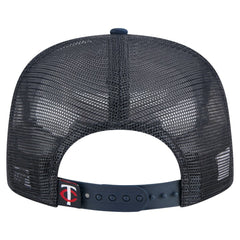 Navy Minnesota Twins New Era Retro Satin Script Golfer Adjustable Hat