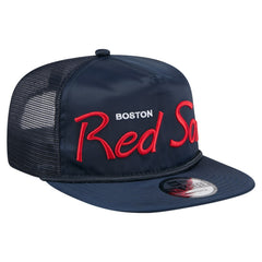Navy Boston Red Sox New Era Retro Satin Script Golfer Adjustable Hat