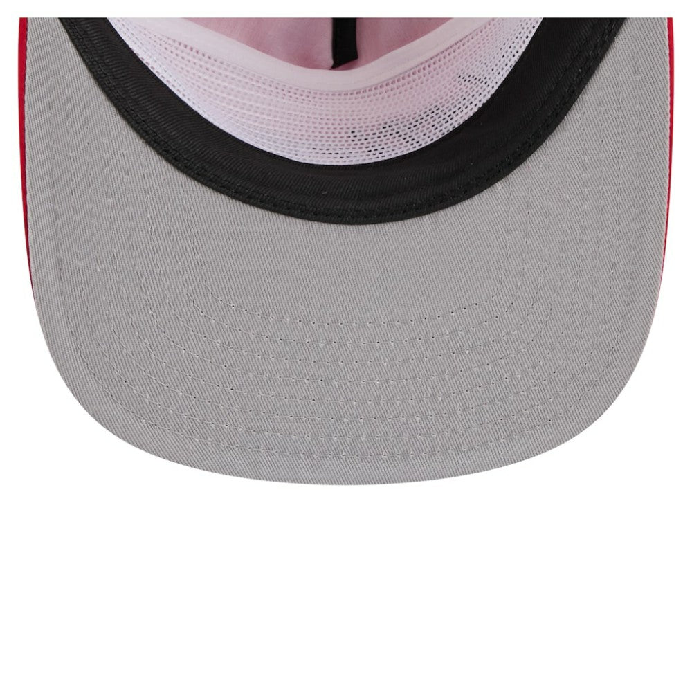 Red Washington Nationals New Era Retro Satin Script Golfer Adjustable Hat
