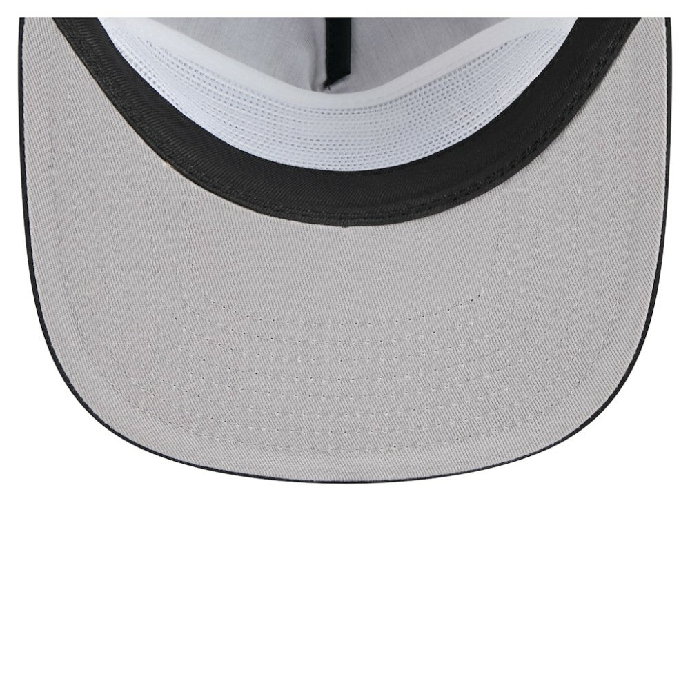 Black Chicago White Sox New Era Retro Satin Script Golfer Adjustable Hat