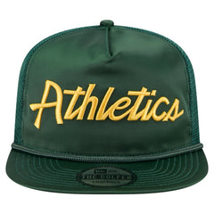 Green Athletics New Era Retro Satin Script Golfer Adjustable Hat