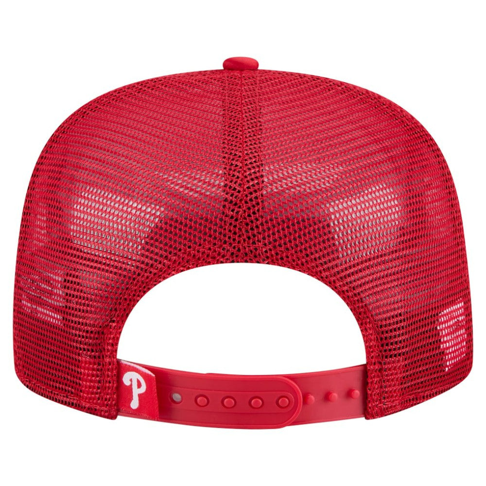 Red Philadelphia Phillies New Era Retro Satin Script Golfer Adjustable Hat