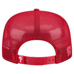 Red Philadelphia Phillies New Era Retro Satin Script Golfer Adjustable Hat