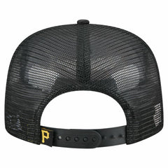 Black Pittsburgh Pirates New Era Retro Satin Script Golfer Adjustable Hat
