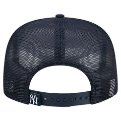 Navy New York Yankees New Era Retro Satin Script Golfer Adjustable Hat