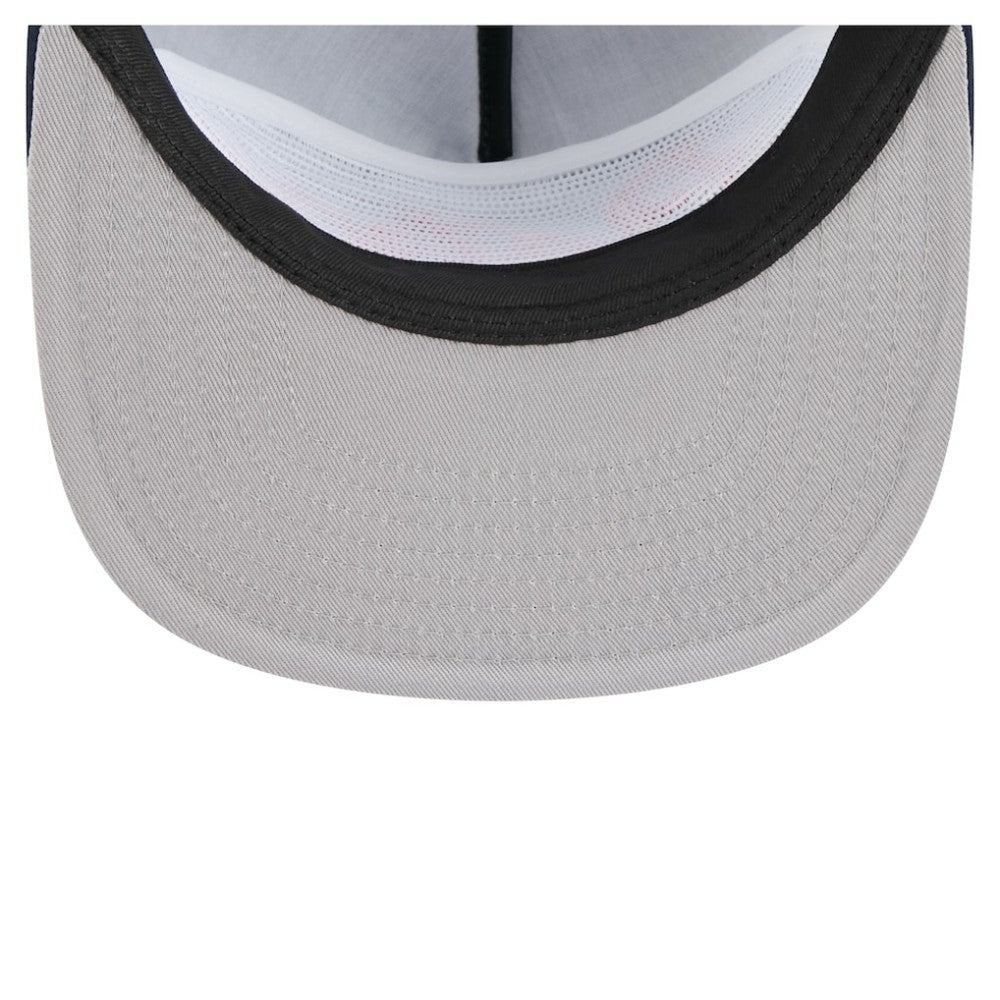 Navy Houston Astros New Era Retro Satin Script Golfer Adjustable Hat