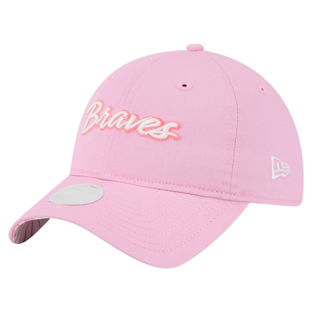 Pink Atlanta Braves New Era Women's Mother's Day 9TWENTY Adjustable Hat