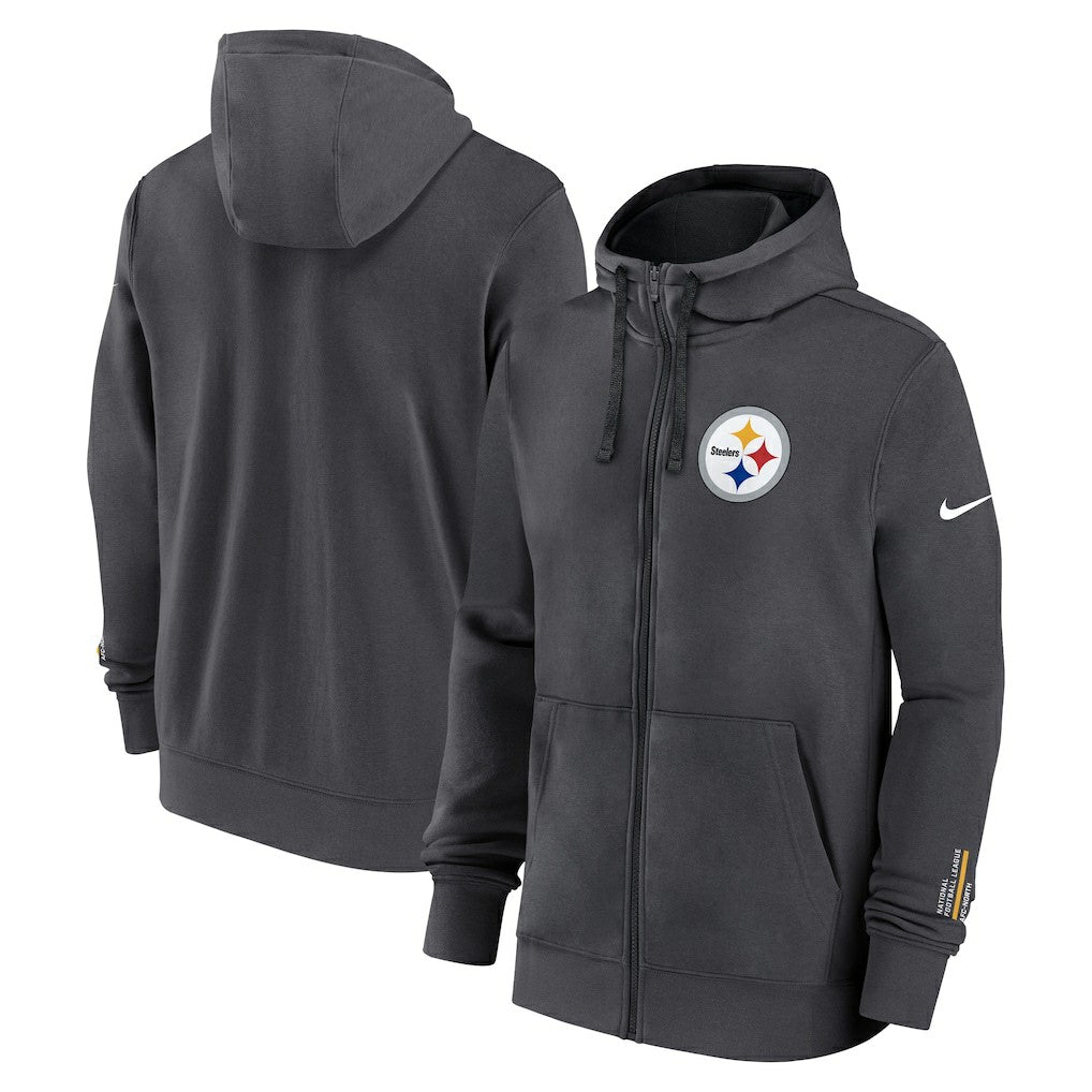 Primetime Club Full-Zip Hoodie - Pittsburgh Steelers Hoodies