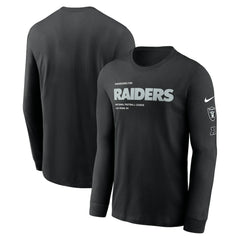 Play to Win Essential Long Sleeve T-Shirt - Las Vegas Raiders T-shirts