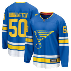 NHL Jordan Binnington St. Louis Blues Fanatics Home Breakaway Player Jersey