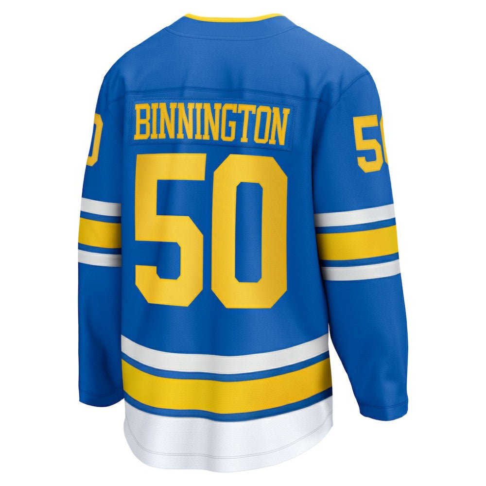 NHL Jordan Binnington St. Louis Blues Fanatics Home Breakaway Player Jersey