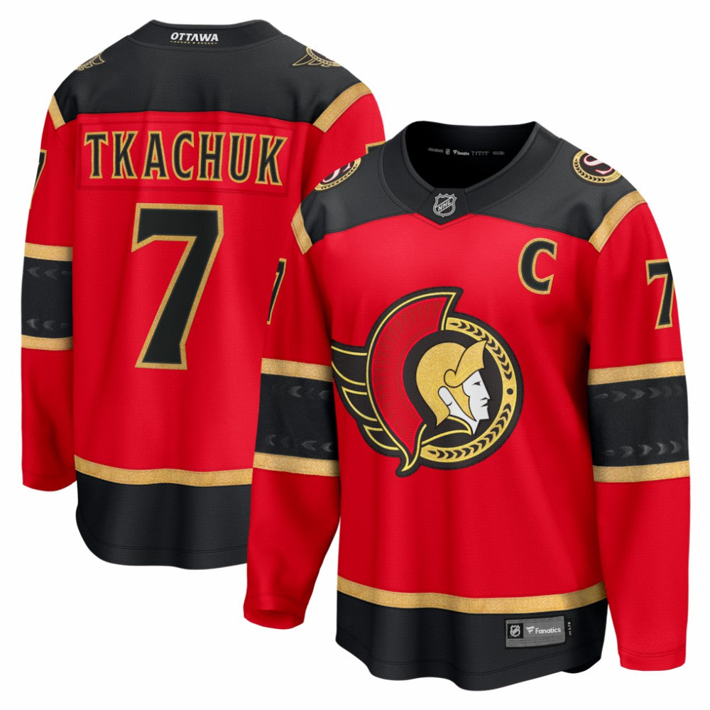 NHL Brady Tkachuk Ottawa Senators Fanatics Alternate Breakaway Jersey