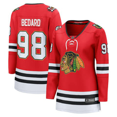 NHL Connor Bedard Chicago Blackhawks Fanatics Women's Centennial Breakaway Player Jersey