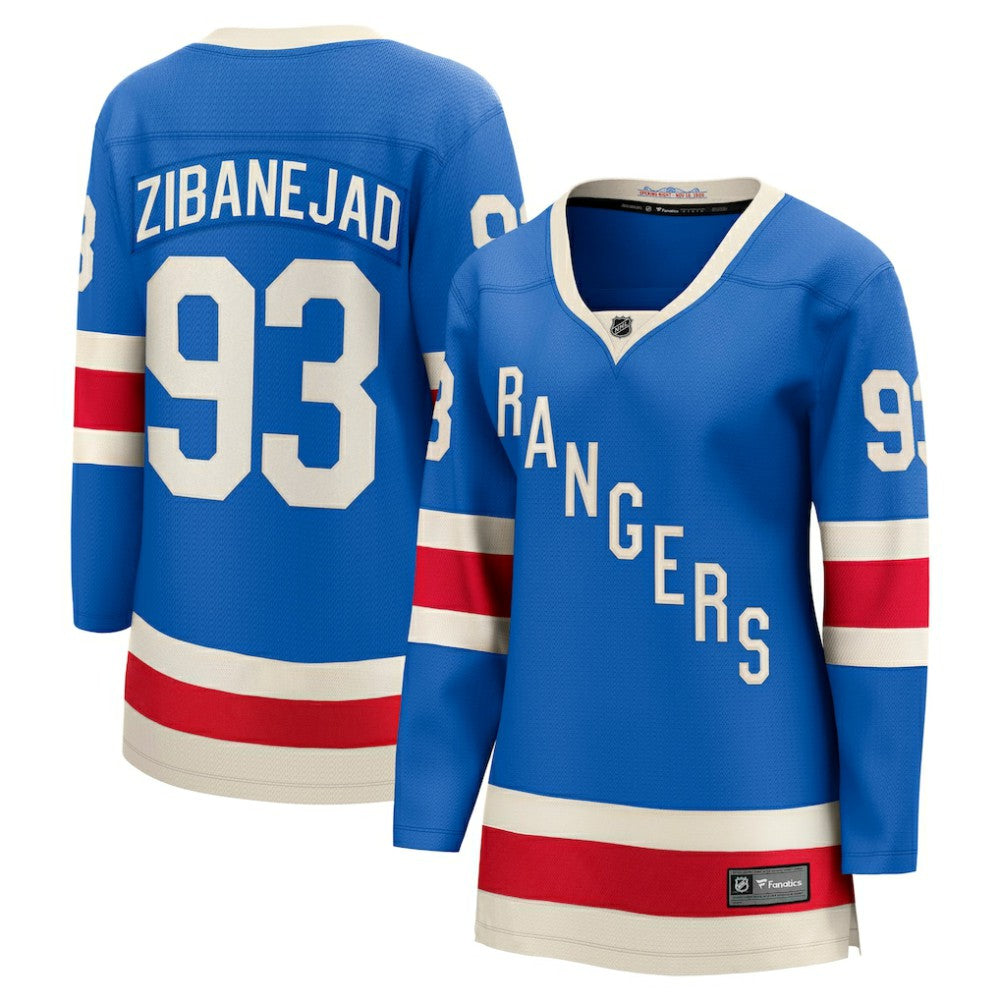 NHL Mika Zibanejad New York Rangers Fanatics Women's Centennial Breakaway Jersey