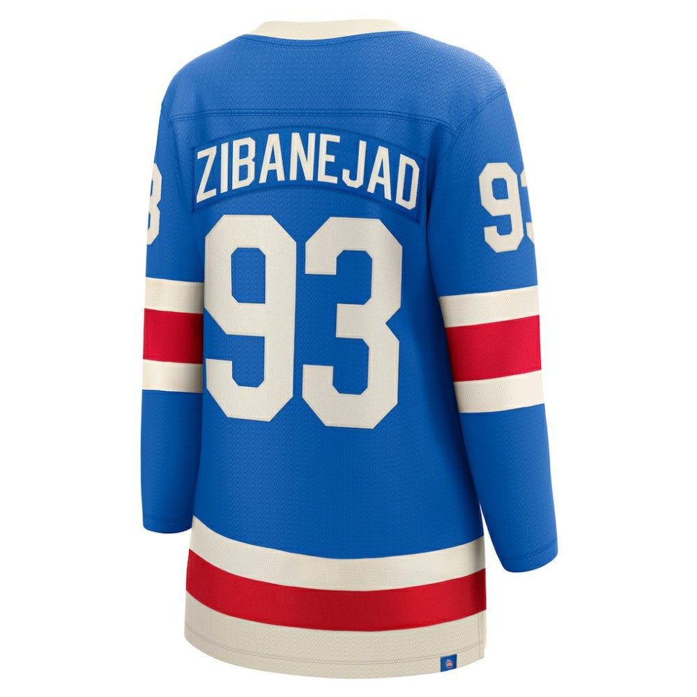 NHL Mika Zibanejad New York Rangers Fanatics Women's Centennial Breakaway Jersey