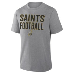 First Down Tribute Tri-Blend T-Shirt - New Orleans Saints T-shirts