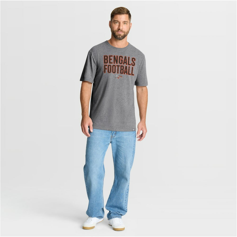 First Down Tribute Tri-Blend T-Shirt - Cincinnati Bengals T-shirts