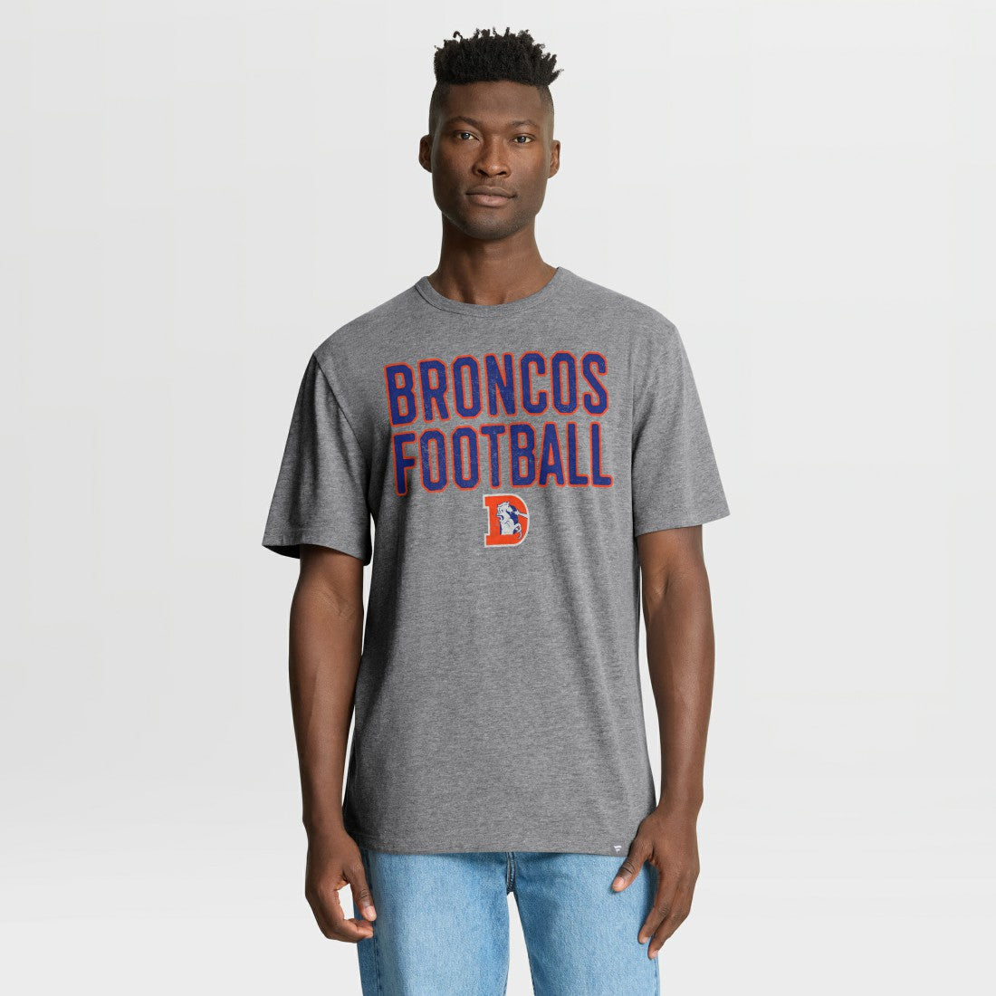 First Down Tribute Tri-Blend T-Shirt - Denver Broncos T-shirts