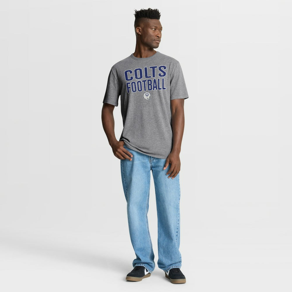 First Down Tribute Tri-Blend T-Shirt - Indianapolis Colts T-shirts