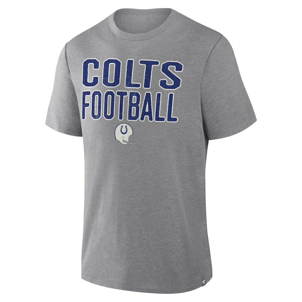 First Down Tribute Tri-Blend T-Shirt - Indianapolis Colts T-shirts