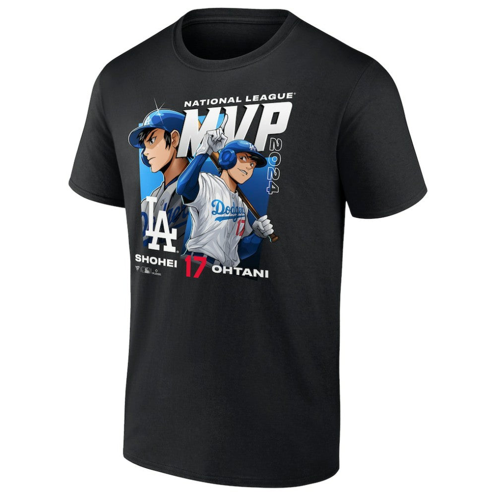 Black Shohei Ohtani Los Angeles Dodgers 2024 National League MVP Fanatics Exclusive Anime T-Shirt