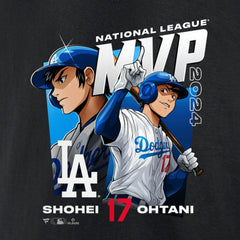 Black Shohei Ohtani Los Angeles Dodgers 2024 National League MVP Fanatics Exclusive Anime T-Shirt