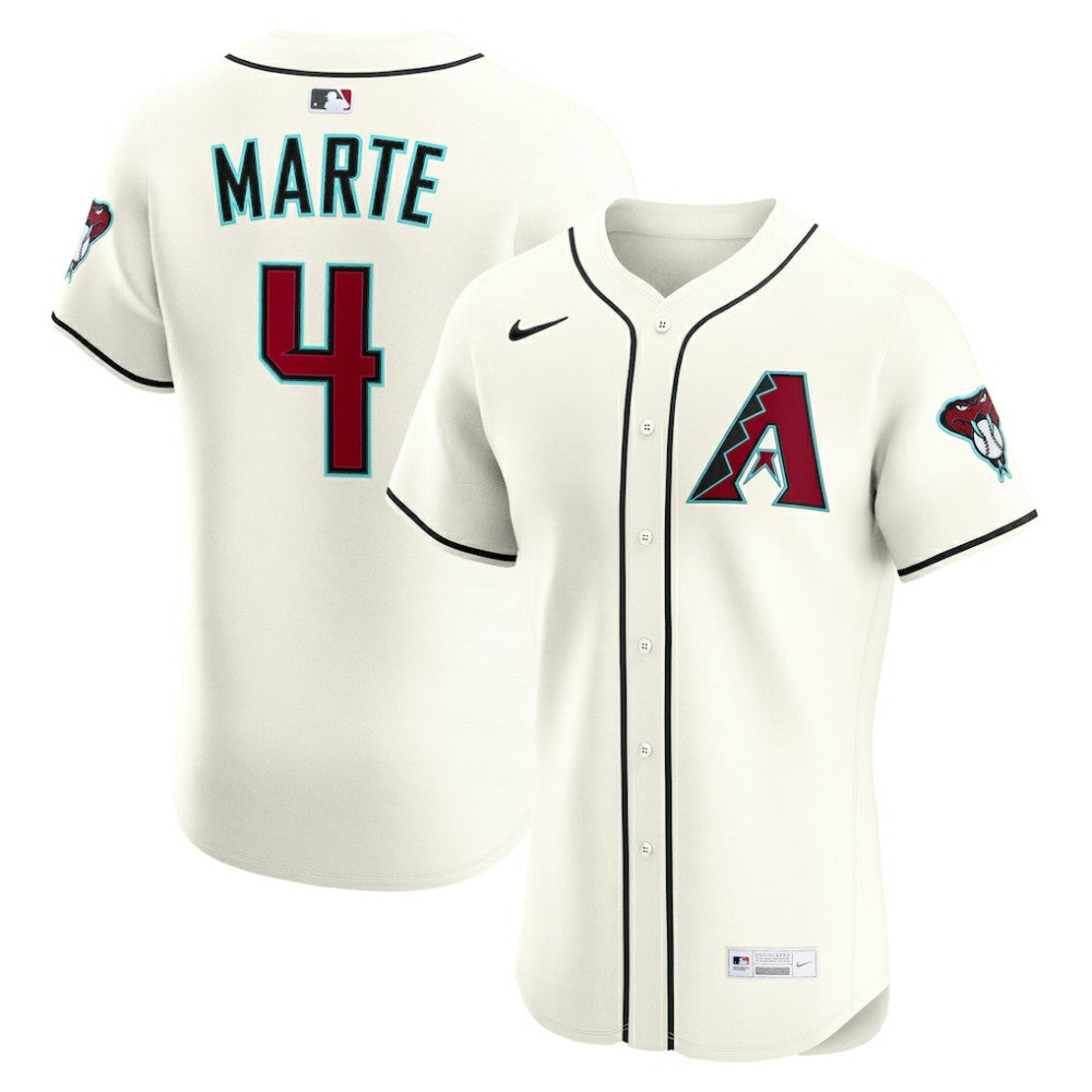 Cream Ketel Marte Arizona Diamondbacks Nike Home Elite Jersey
