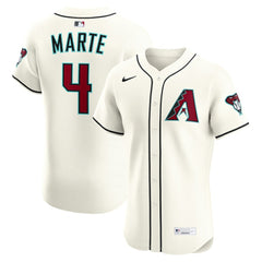 Cream Ketel Marte Arizona Diamondbacks Nike Home Elite Jersey