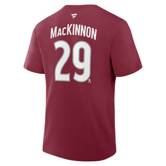 NHL Nathan MacKinnon Colorado Avalanche Fanatics Authentic Stack Name & Number T-Shirt