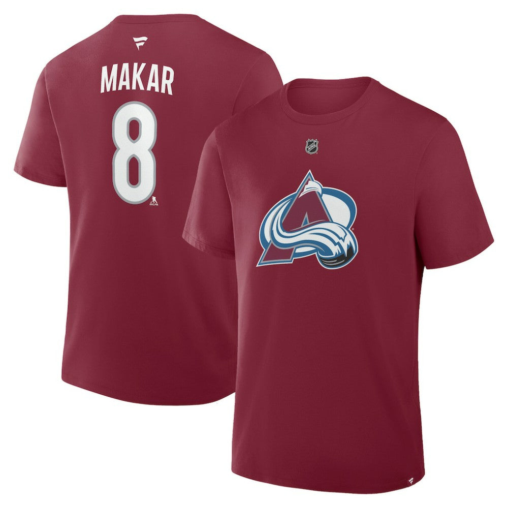 NHL Cale Makar Colorado Avalanche Fanatics Authentic Stack Name & Number T-Shirt
