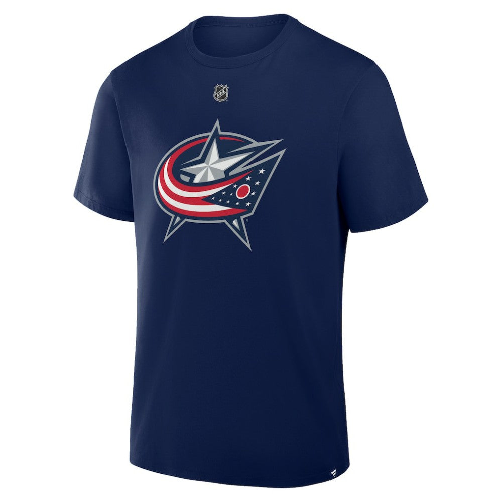 NHL Adam Fantilli Columbus Blue Jackets Fanatics Authentic Stack Name & Number T-Shirt