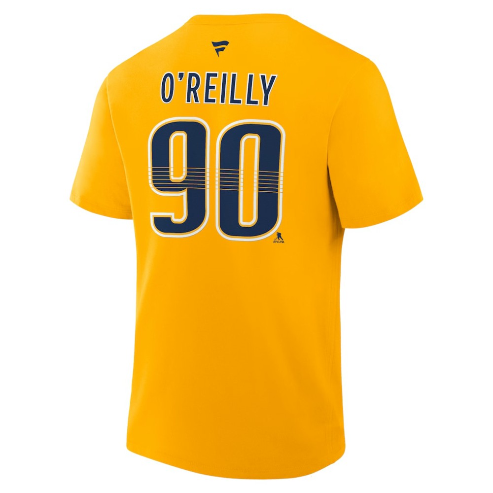 NHL Ryan O'Reilly Nashville Predators Fanatics Authentic Stack Name & Number T-Shirt