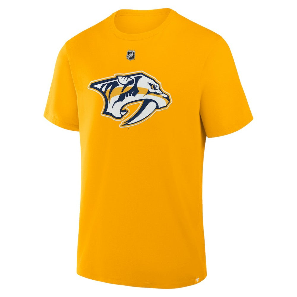 NHL Steven Stamkos Nashville Predators Fanatics Authentic Stack Name & Number T-Shirt