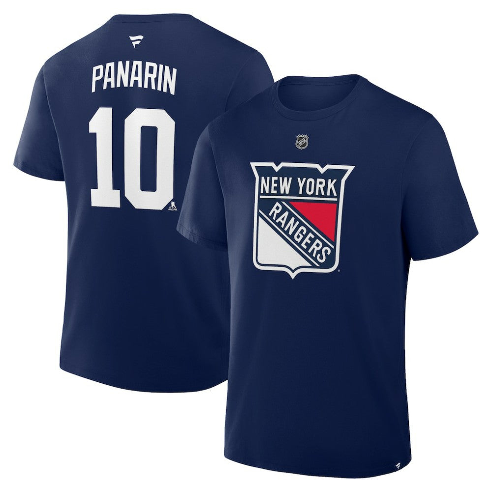 NHL Artemi Panarin New York Rangers Fanatics Authentic Stack Name & Number T-Shirt