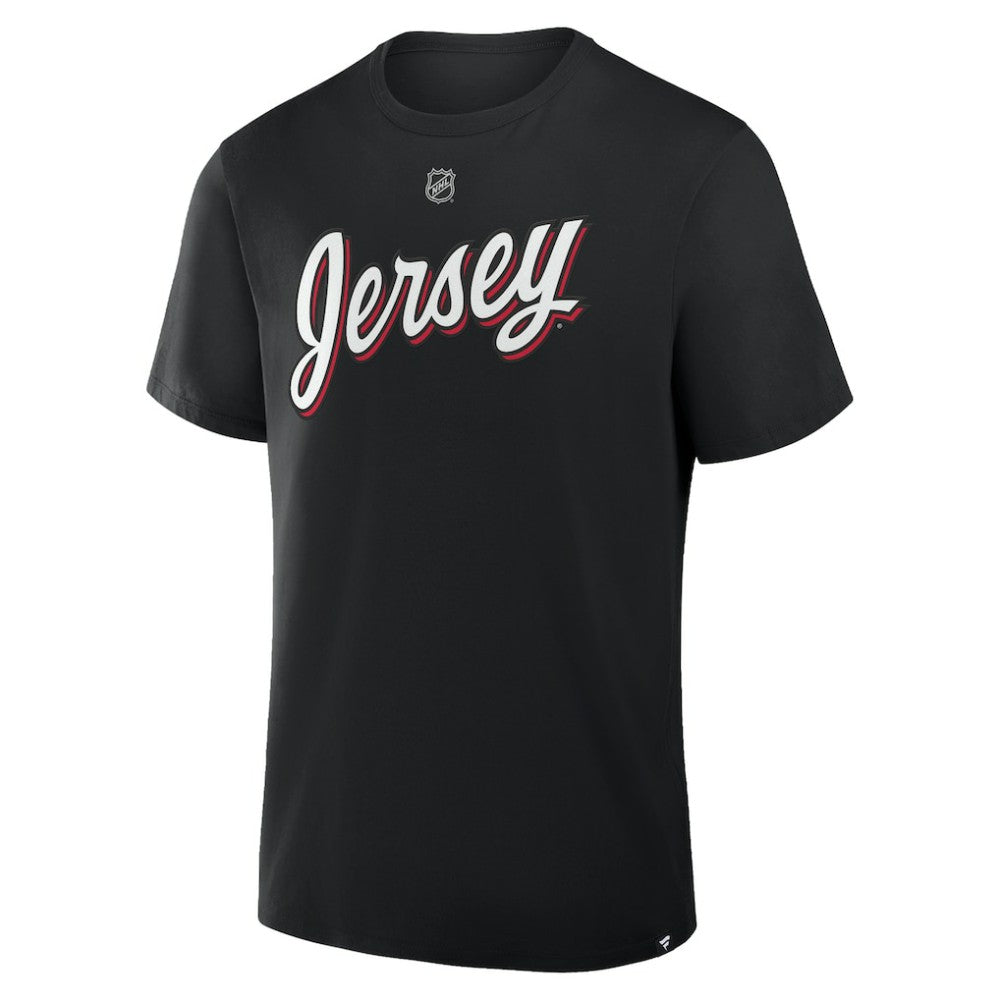 NHL Jacob Markstrom New Jersey Devils Fanatics Authentic Stack Name & Number T-Shirt