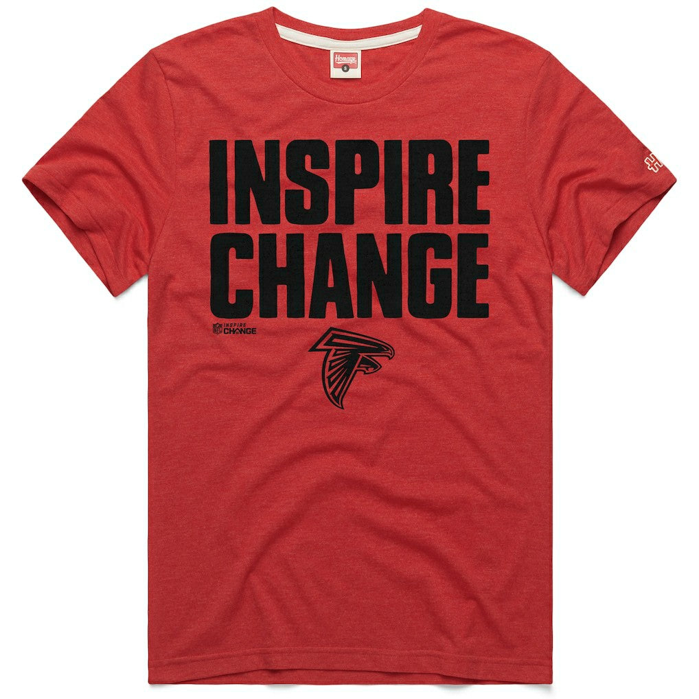 Homage Unisex 2024 Inspire Change Tri-Blend T-Shirt - Atlanta Falcons T-shirts