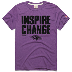 Homage Unisex 2024 Inspire Change Tri-Blend T-Shirt - Baltimore Ravens T-shirts