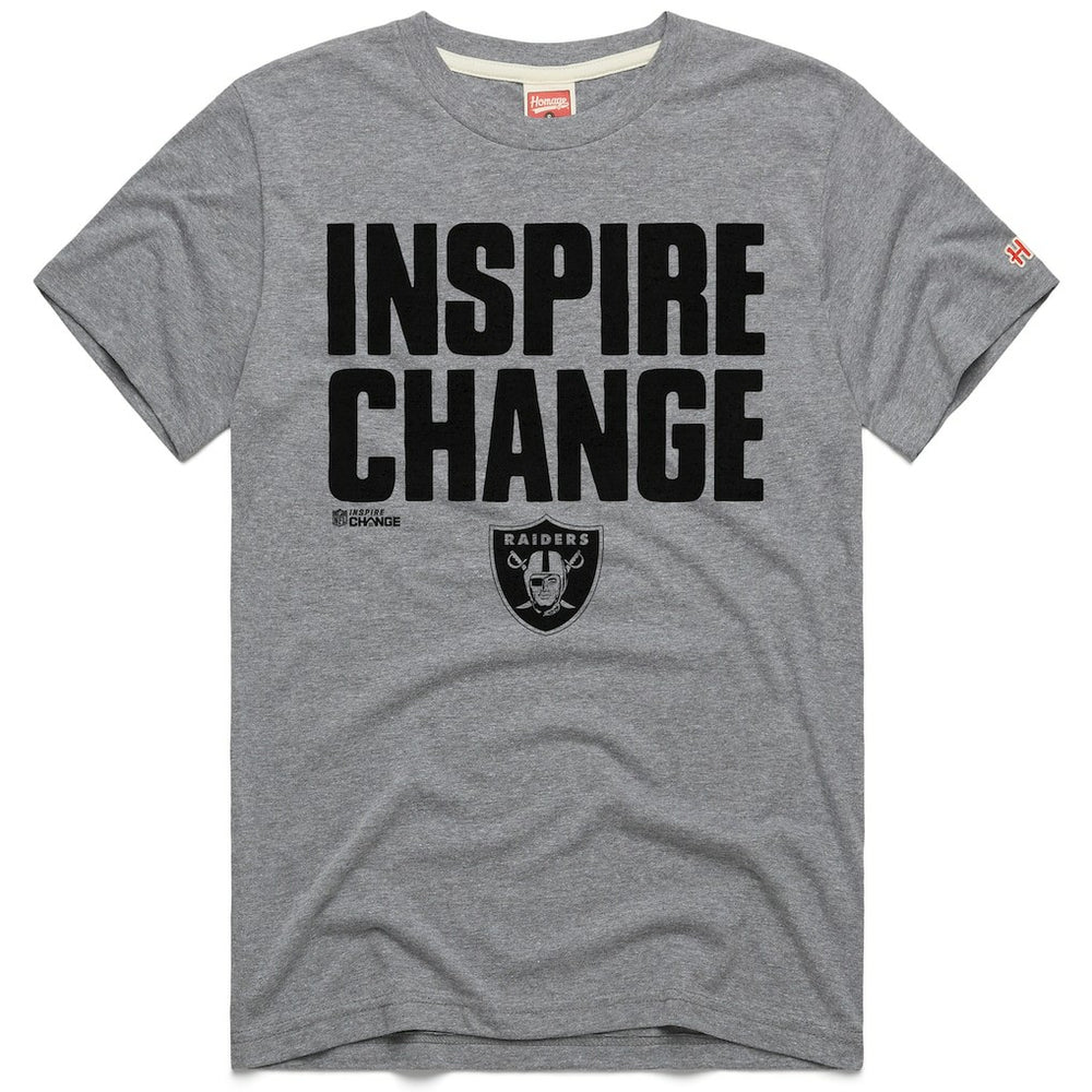 Homage Unisex 2024 Inspire Change Tri-Blend T-Shirt - Las Vegas Raiders T-shirts