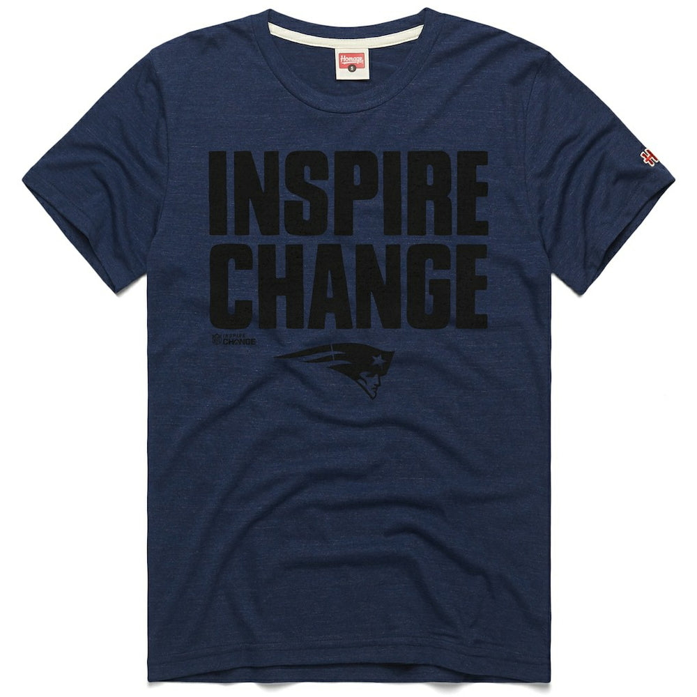 Homage Unisex 2024 Inspire Change Tri-Blend T-Shirt - New England Patriots T-shirts
